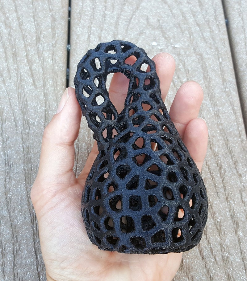 3D Central Klein Bottle 3D Printed Vase Mathematics Art - Image 4